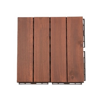 Nawoo 4-SLAT ACACIA SOLID WOODEN DECKING TILE 300X300X19MM ECO Friendly Outdoor Tiles Waterproof Low MOQ Best Quality