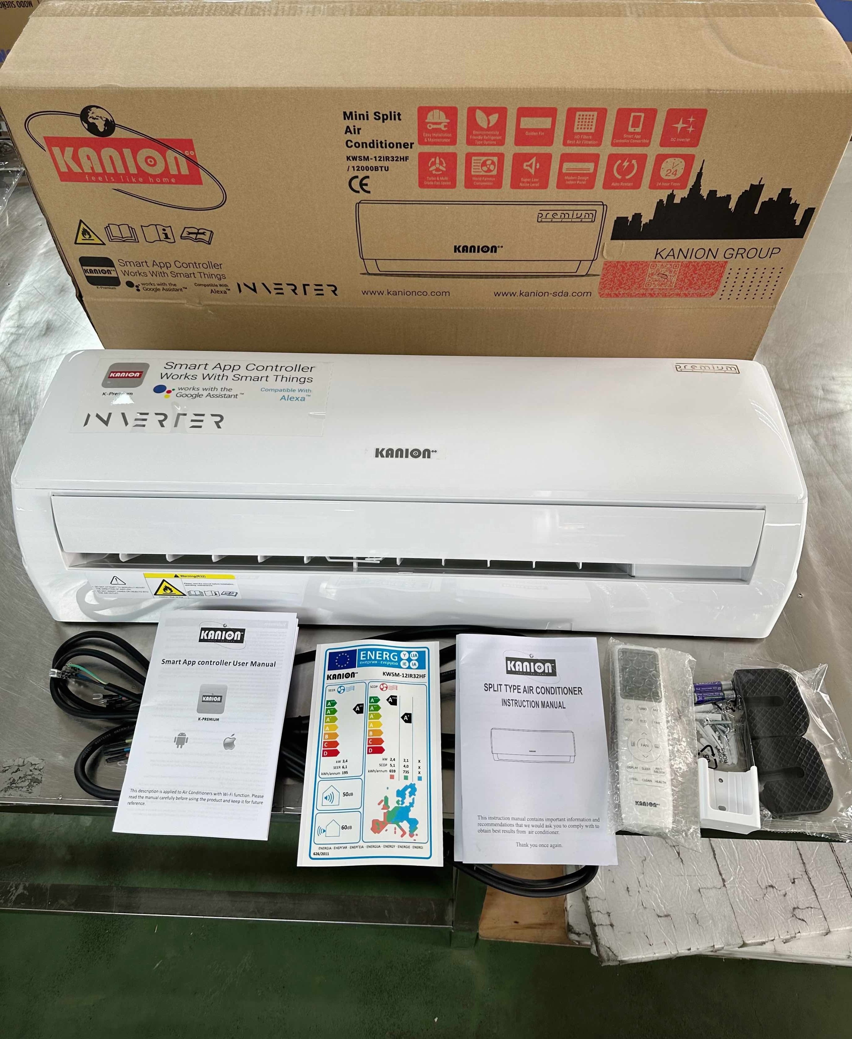 50HZ/220V R32 Heat Pump EU Standard Dc-inverter Mini Split AC Smart Air Conditioners Electric 20 Free Spare Parts 5 Years 6.1