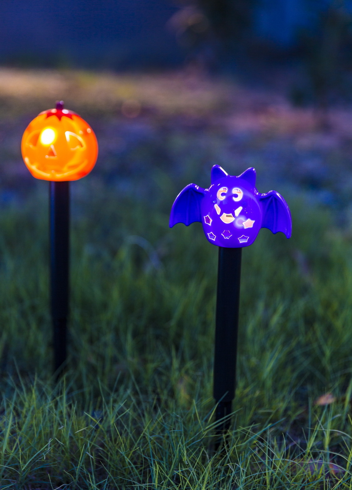 Kanlong  Pumpkin bat halloween lights halloween outdoor decorations solar garden lights