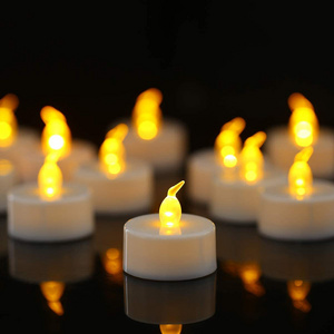 Kanlong white flameless tealight candle Decoration Battery Operated colorful color changing Tea light candles for hotel