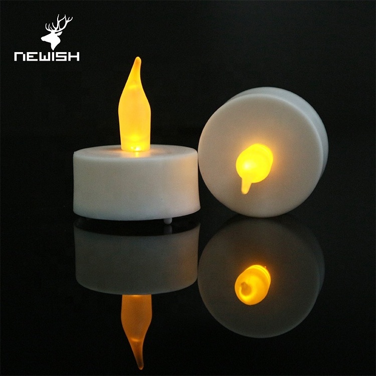 Kanlong Hot Selling Bulk Button Battery Operated Electric Plastic Flameless Xmas Christmas Tealight Candles Mini Led Tea Light