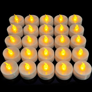 Kanlong Battery Operated set of 24 flame effect mini led candle night party home decoration led tea light