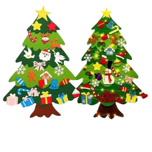 Wall Hanging DIY Home Decoration 3D Felt Craft Kits Christmas Tree Set for Children Kids merry christmas