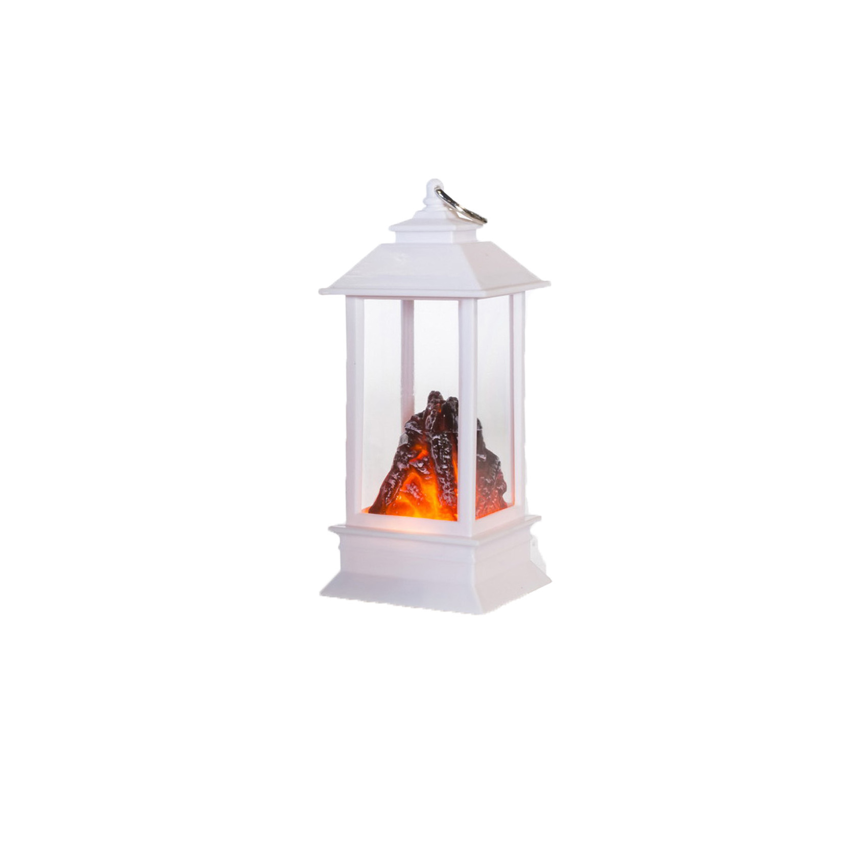 Kanlong 12.5cm(4.92inch)plastic hanging flame led fireplace lantern led light christmas holiday lantern