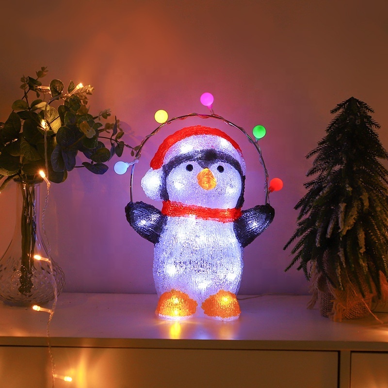 Kanlong  christmas lights solar powered  Penguin lights usb  christmas lights