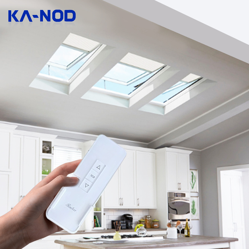 KANOD Motorised Automatic Retractable Open Air Aluminium Glass Sliding Roof Rooflight Smart Aluminum Glazing Skylight Window