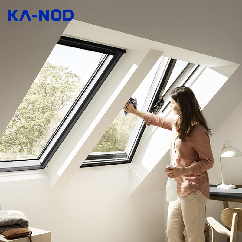 KANOD Motorised Automatic Retractable Open Air Aluminium Glass Sliding Roof Rooflight Smart Aluminum Glazing Skylight Window