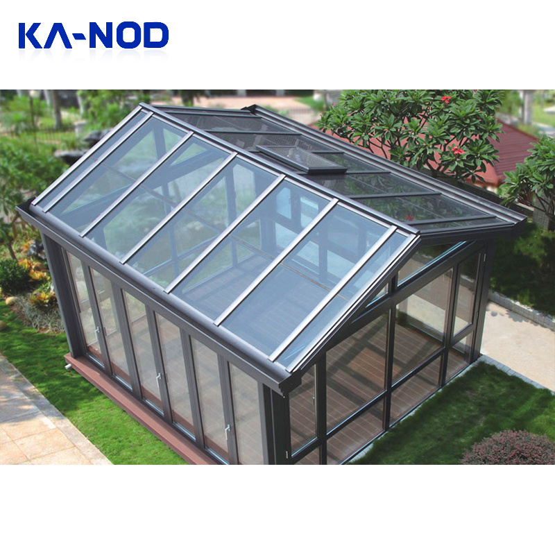 Latest Design Prefab Glass Garden House Sunroom with aluminum extrusion profile prefab sunroom