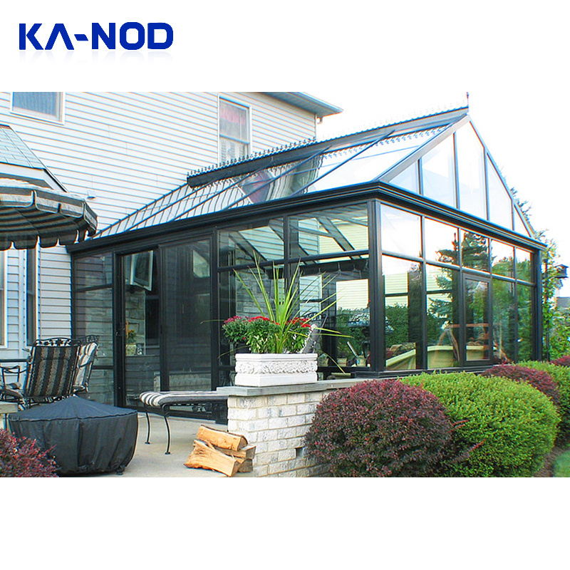 Latest Design Prefab Glass Garden House Sunroom with aluminum extrusion profile prefab sunroom