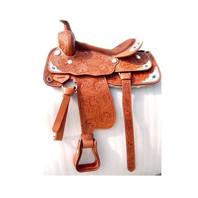 Horse Riding Products High Quality Leather Saddles Sizes Are Available in Wholesale in India Customized All Real Leather Black.