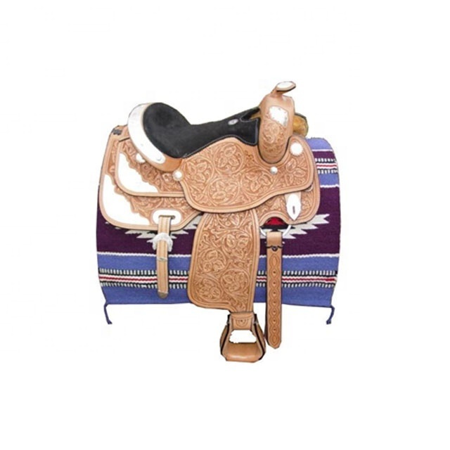 Horse Riding Products High Quality Leather Saddles Sizes Are Available in Wholesale in India Customized All Real Leather Black.