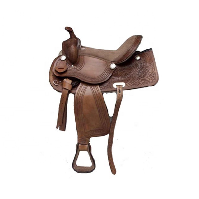 Western Horse Saddle Tack Set Leather Seat Tree OEM Customized Style Color Suede Fiber Origin Drum Type Size Place Model Dyed