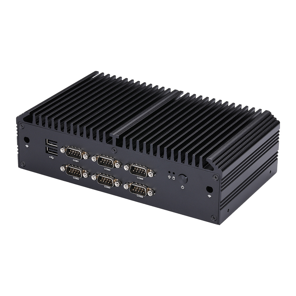 Kansung 10th Gen Fanless Mini Computer Core i7 10710U 6 COM Mini Industrial Computer With DP HD VGA Monitoring Equipment PC