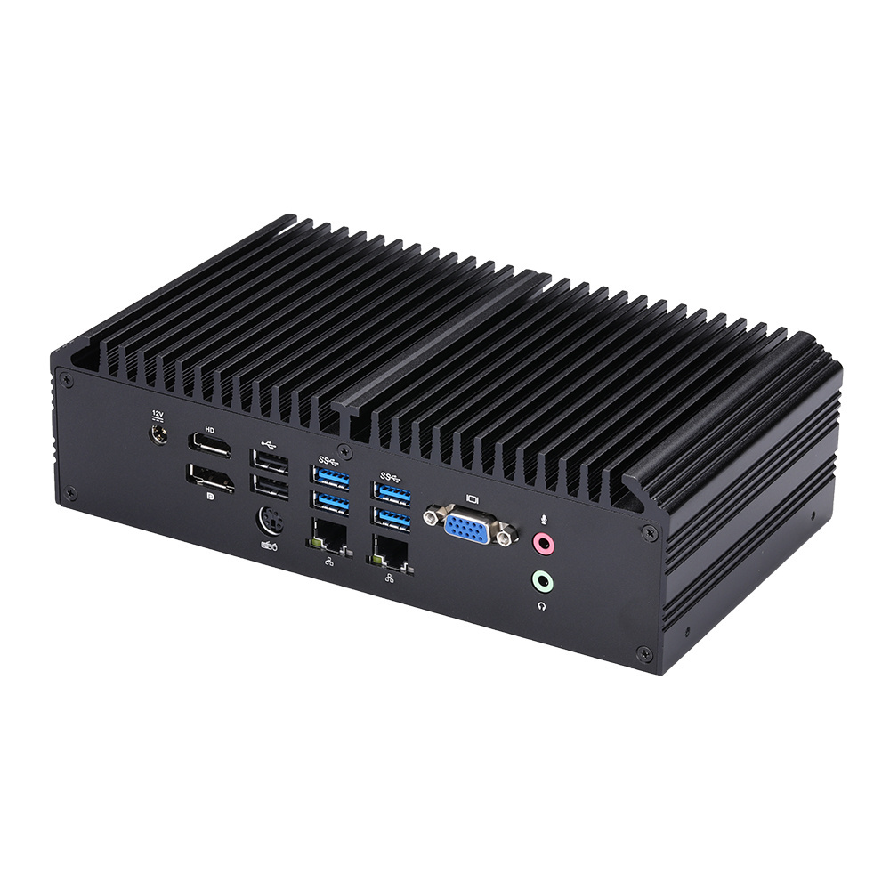 Kansung 10th Gen Fanless Mini Computer Core i7 10710U 6 COM Mini Industrial Computer With DP HD VGA Monitoring Equipment PC