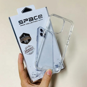 Space Acrylic Crystal Clear Case for iPhone 13 12 11 14 15 Pro Max Shockproof Transparent Hard PC Phone Case