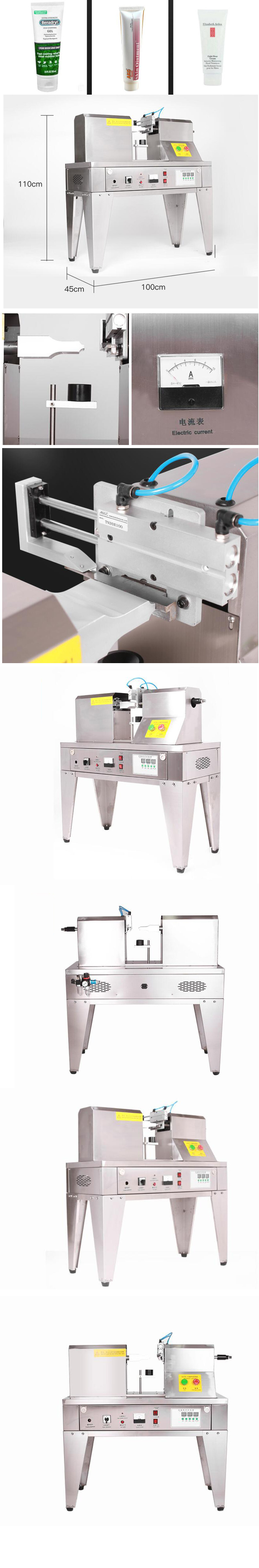 Semi-automatic ultrasonic hose sealing machine Cosmetics Toothbrush Plastic Tube cream tube filling and sealing machine