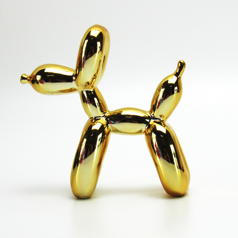 Nordic Electroplated Resin Crafts Jeff Koons Balloon Dog Ornaments Sculpture Creative Home Decorations Customized