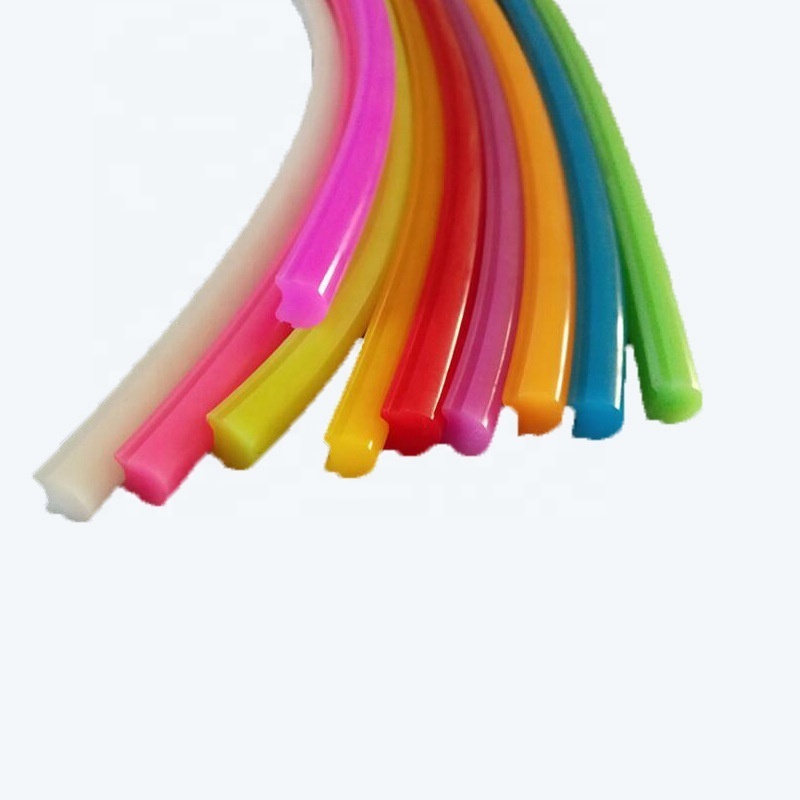 Silicone seals flexible Led Strip Neon Tape  silicone ribbon strip tube sealing windshield rubber seals