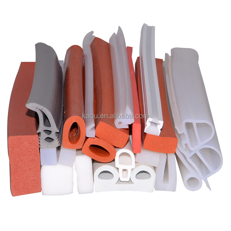 Foamed silicone rubber soft seal strip square Oblong flat