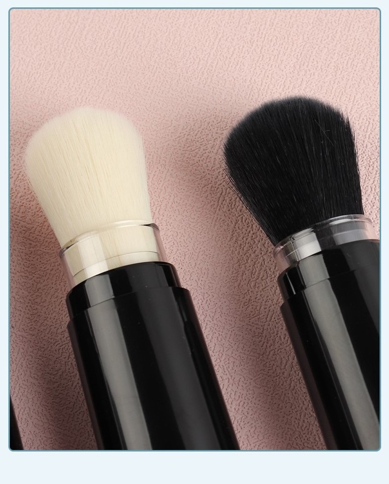 i Refillable Dispensing Mineral Powder Pump Makeup Brush Private Logo refillable body powder brush Empty Container with brush