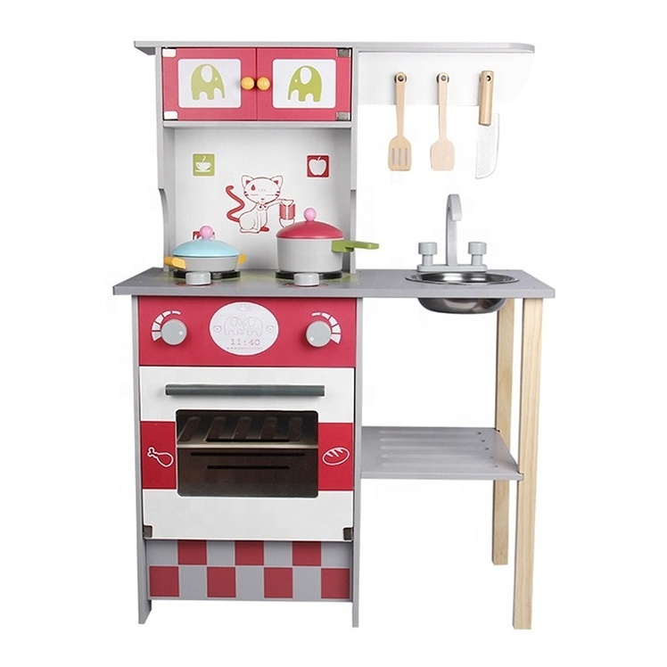 Wholesale Modern Comfort Mini Mother Garden Child Pretend Play Miniature Wooden Kitchen Toy Accessories Sets For Baby