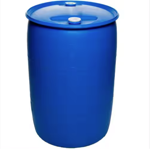 200L plastic drum blue HDPE chemical barrel 200 liter/kg blow molding bucket double lid 55 gallon plastic drum