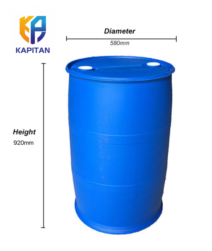 Specialized Factory Cheap Empty Blue Plastic Drum Barrel 200 Liters Plastic Water Barrel 100l 200L Plastic Barrel