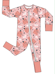 2024 hot sale customized milksilk toddler pajamas 100% polyester double zipper baby romper Halloween print onesie for baby