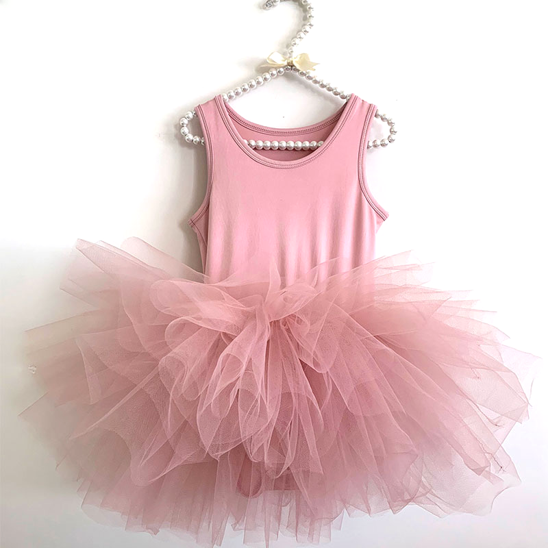 Princess Girls sleeveless Birthday Dancing Dress kids tutu children girl dress