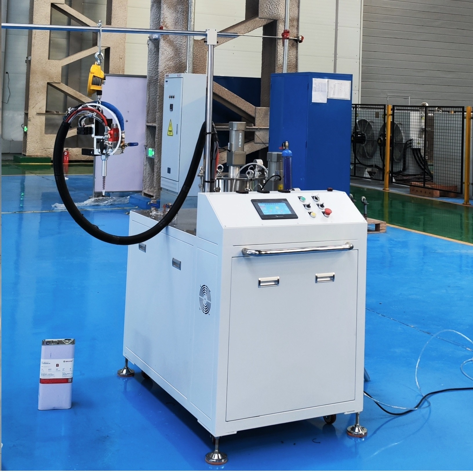 automatic 3 axis two 2 component ccd visual glue dispensing machine AB glue epoxy resin dispenser mixing potting machine robot