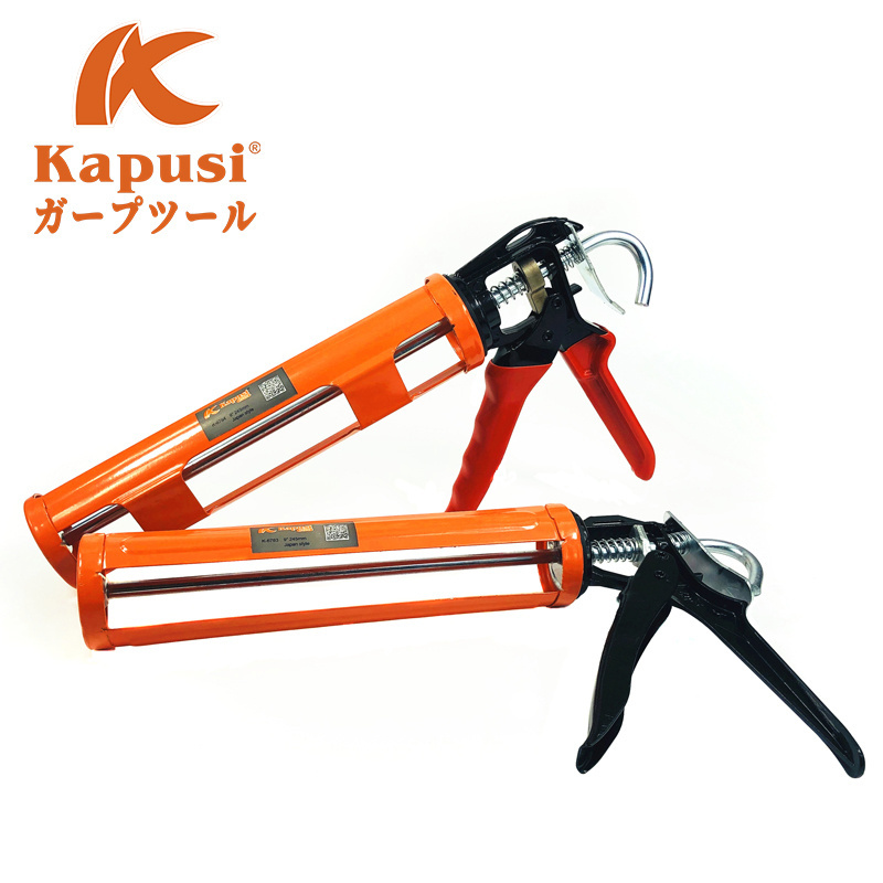 Kapusi industrial grade heavy duty rotary slide caulking gun caulking gun silicone glass glue gun