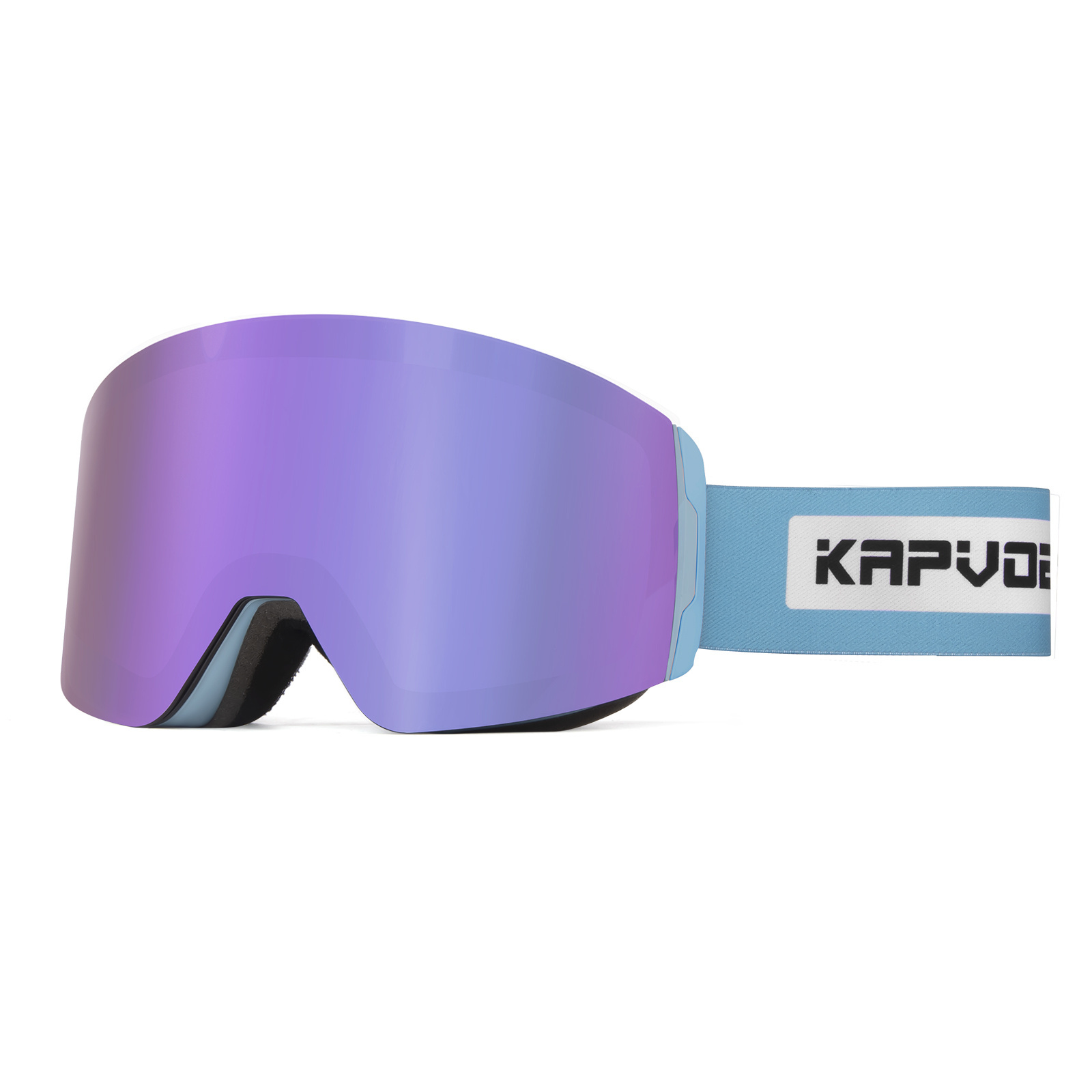 KAPVOE UV400 Protection Ski glasses Sport Snow Board Eyewear Custom Anti Fog Ski Glasses googles Straps Magnetic lens Ski Goggle