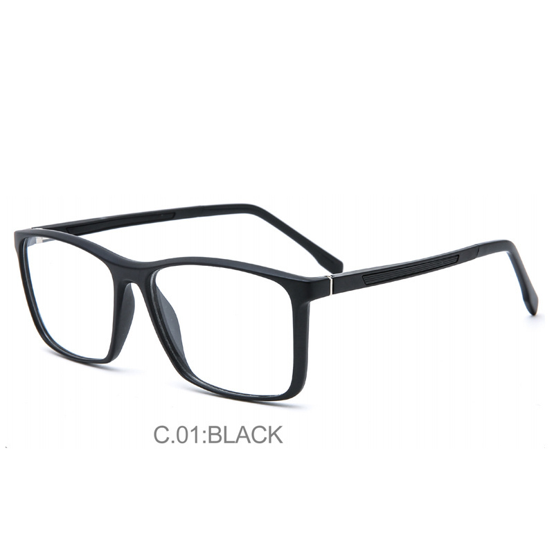 2022 New Men's Hot Tr90 Eyeglass Frame Square Eyeglass Frame Cross Color Red Optical Frames