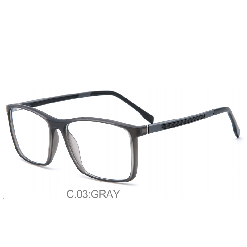 2022 New Men's Hot Tr90 Eyeglass Frame Square Eyeglass Frame Cross Color Red Optical Frames