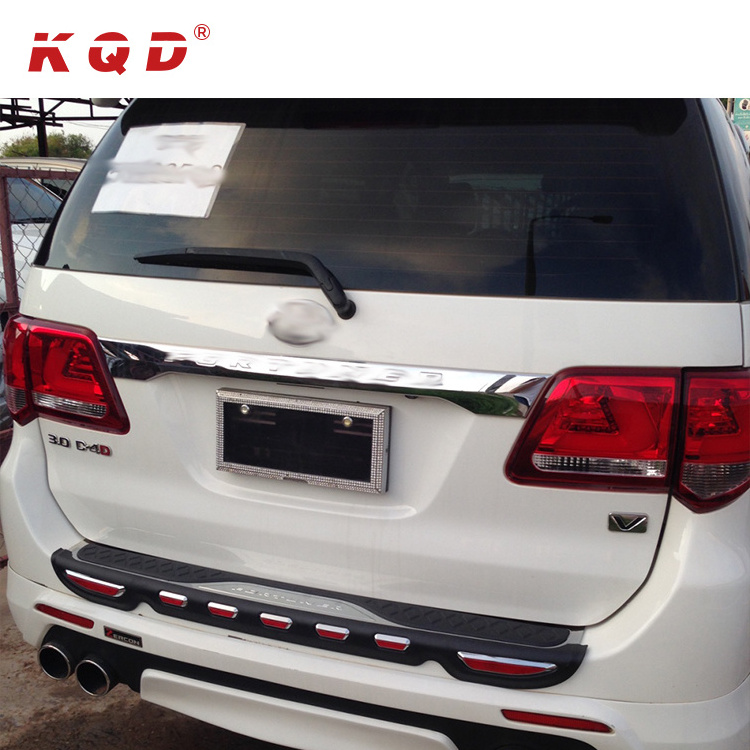 Car exterior decorative accessories bumper guard rear bumper plate guard for toyota fortuner  2015