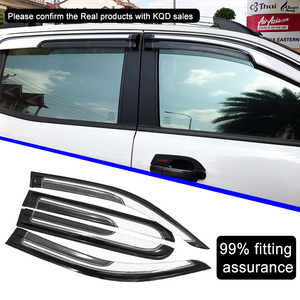 Factory Price Car Door Side Wind Deflectors Weather Vent Sun Shade Rain Guard Window Visor Rain Gutter For Toyota Hilux Revo