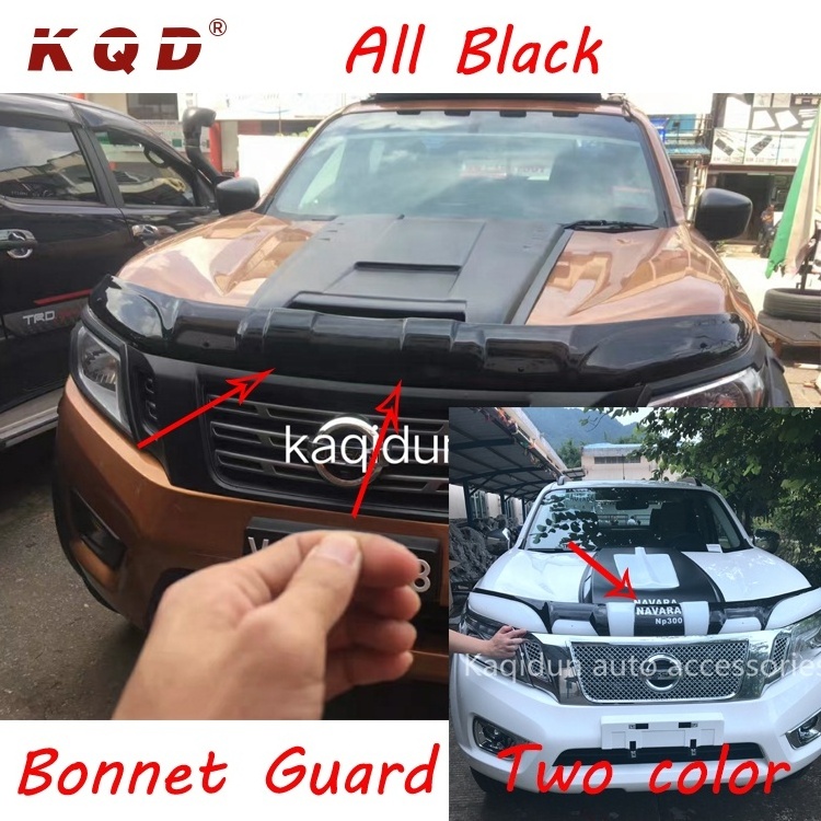 Car exterior accessories front bonnet hood guard white&black bonnet guard protector for navara np300