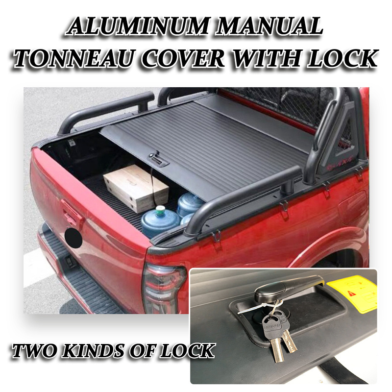 New Design Auto Accessories Aluminum Manual Tonneau Cover With Lock For Navara