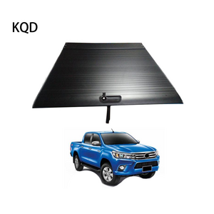 KQD Hot sale Retractable pickup off-road car accessories Aluminum manual tonneau cover with lock for Revo