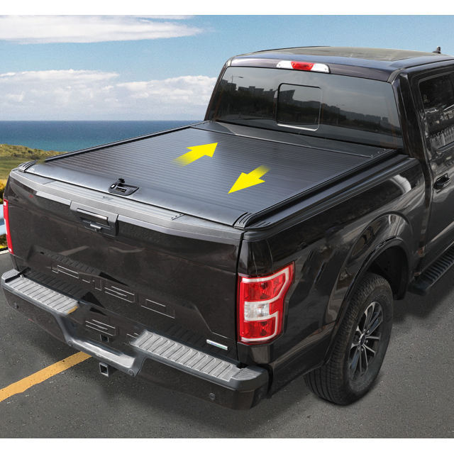 Aluminium Roller Lid Shutter Pickup Truck Top Retractable Roll Up Tonneau Cover  4x4 Hard Roller Lid For Hilux Revo