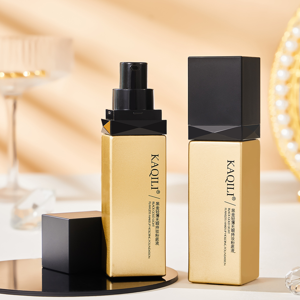 KAQILI Brand OEM Private Label Full Coverage Long Lasting High Quality Oil Control Makeup Liquid Foundation