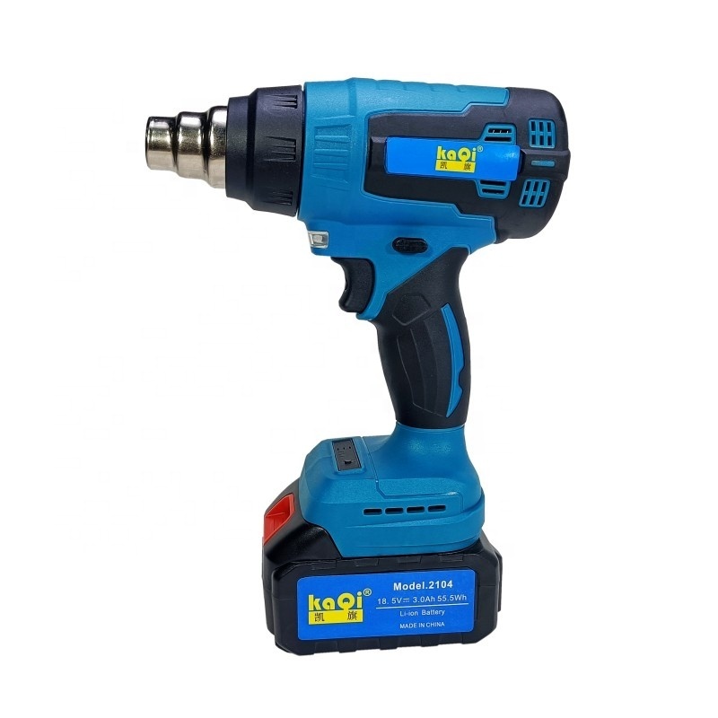 Kaqi-721600 Cordless hot air gun 21V heat gun Lithium battery Heating air gun for packaging