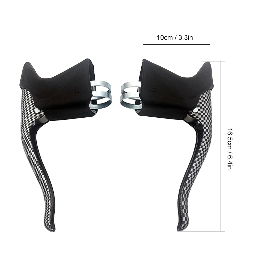 Bicycle Brake Handle MTB Mountain Bike Cycling Brake Levers Front & Rear Brake Levers Drop Handlebar Set Aluminum Bike Parts