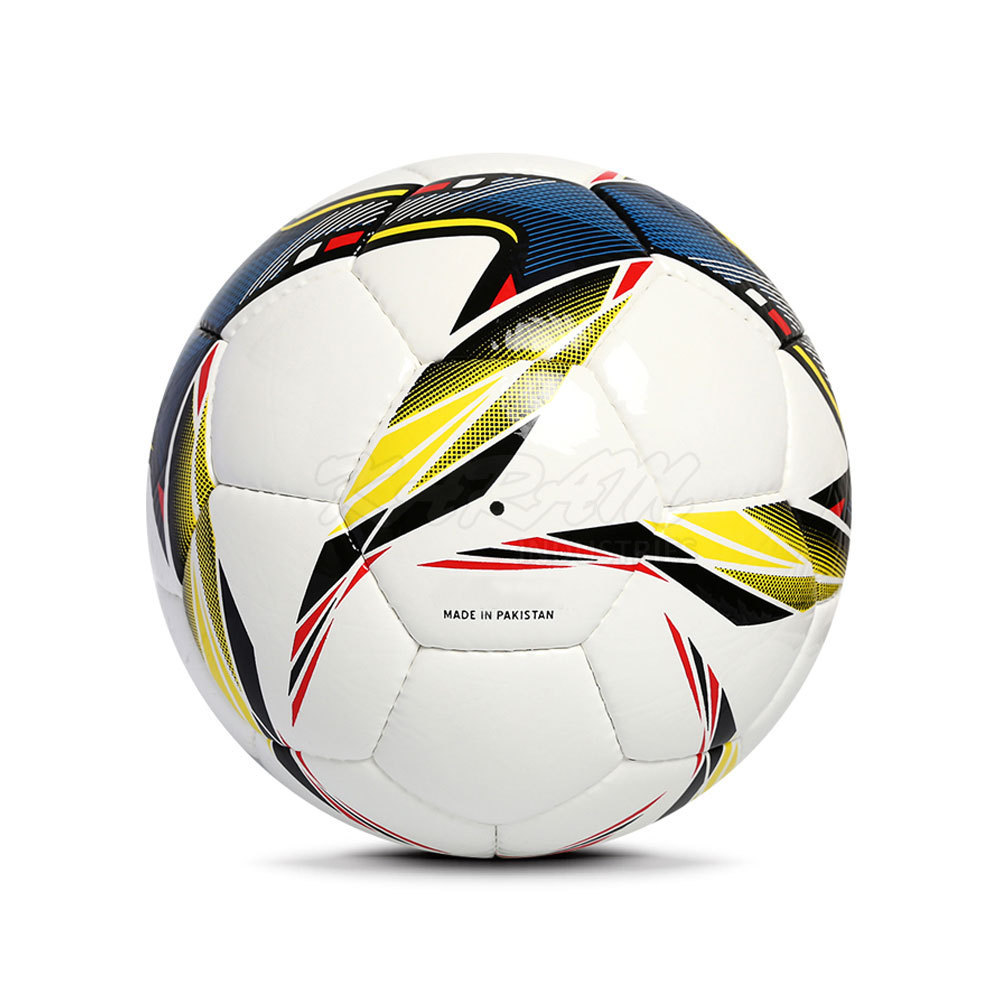 Custom Made Training Match PVC Football Size 5 Soccer Ball For Sports Training Made In Pakistan