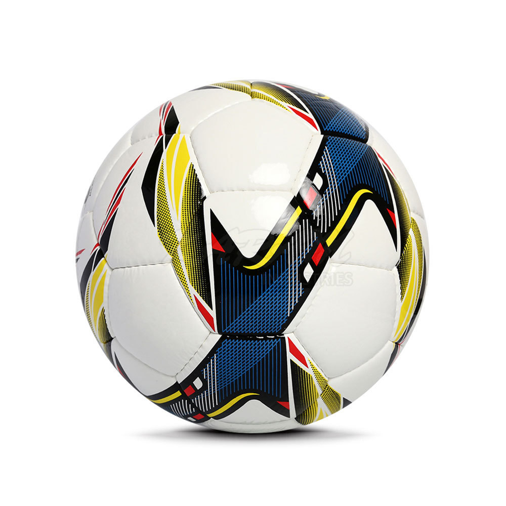 Custom Made Training Match PVC Football Size 5 Soccer Ball For Sports Training Made In Pakistan