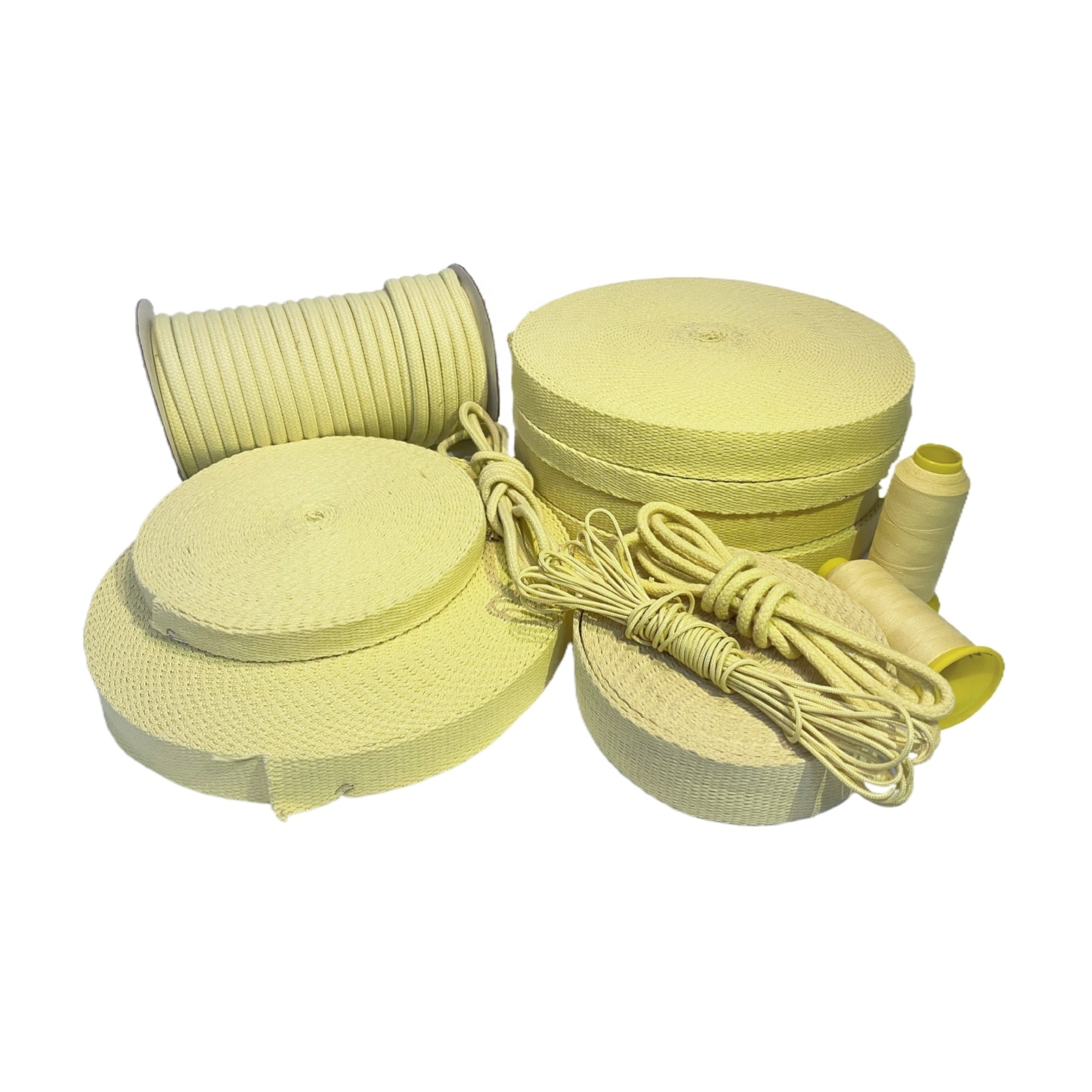 Best Price Aramid Fire Kevlar Wick Webbing 50mm 38mm 2 Inch Wide 3mm 2mm Thick Flat Kevlar Wick