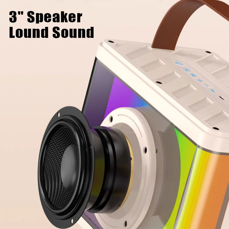 Karaoke Machine, Portable Bluetooth Karaoke Speaker with 2 Wireless Microphones and Party Lights for Kids Adults Birthday Gifts