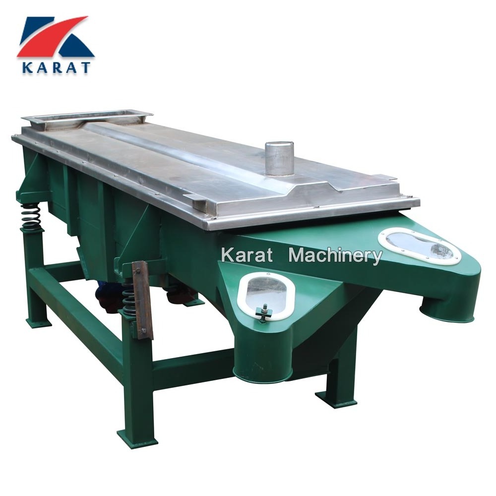 Plastic pellet screening machine linear vibrating sieve machine