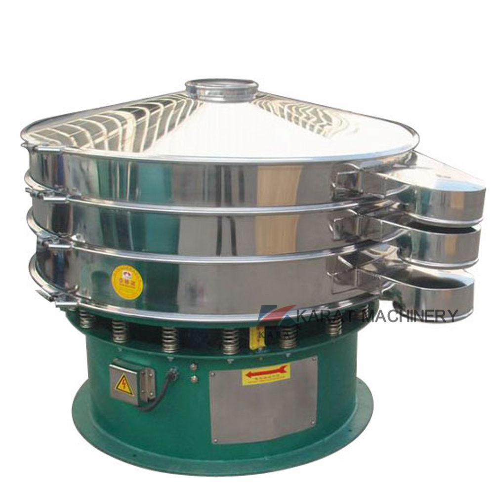 mesin pengayak micron mesh mining circular sawdust rice single deck rotary vibrating sieving grizzly screen separator machine