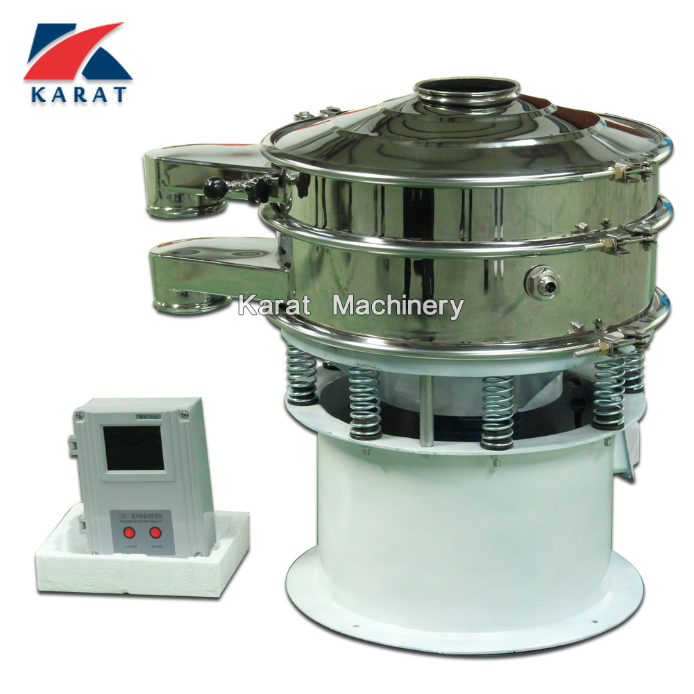 High Frequency Ultrasonic Rotary Vibrating Screen Device To Screen Calcium Phosphate Vibration Mechanical Sieve